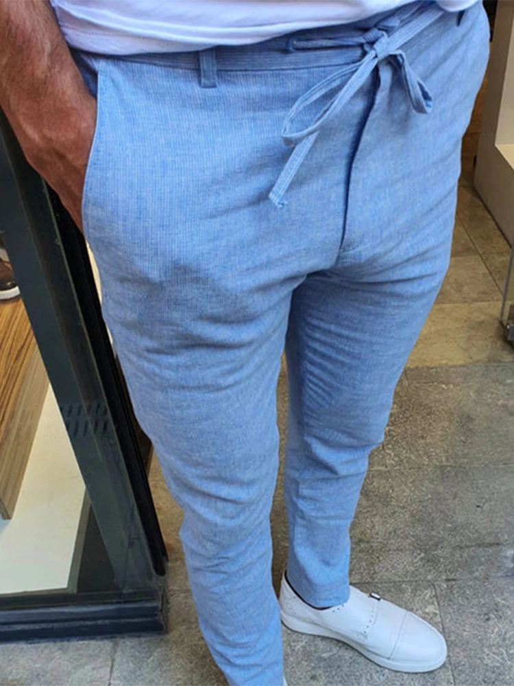 Mens Casual Drawstring Pencil Pants Fashion High Waist Solid Long Trouser All Match Slim Fit Spring Summer New Male Basic Pants
Mens Casual Drawstring Pencil Pants Fashion High Waist Solid Long Trouser All Match Slim Fit Spring Summer New Male Basic Pants