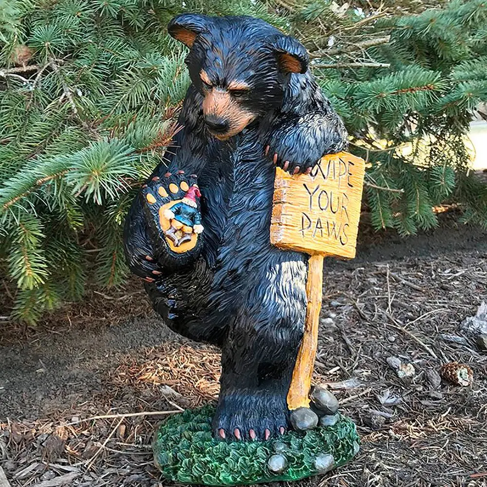 Outdoor Lawn Supplies Creative Funny Resin Gnomes Statue Black Bear Wipe Your-paws Garden Decoration
Outdoor Lawn Supplies Creative Funny Resin Gnomes Statue Black Bear Wipe Your-paws Garden Decoration