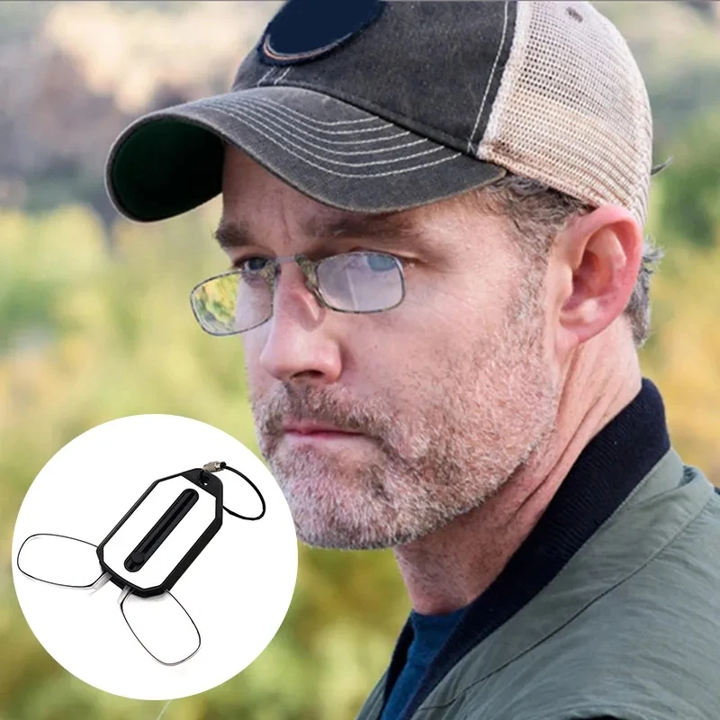New Nose Clip-on Reading Glasses Portable Folding Legless Ultralight Keychain Unisex Mini Presbyopic Glasses +1.0 To +3.0
New Nose Clip-on Reading Glasses Portable Folding Legless Ultralight Keychain Unisex Mini Presbyopic Glasses +1.0 To +3.0