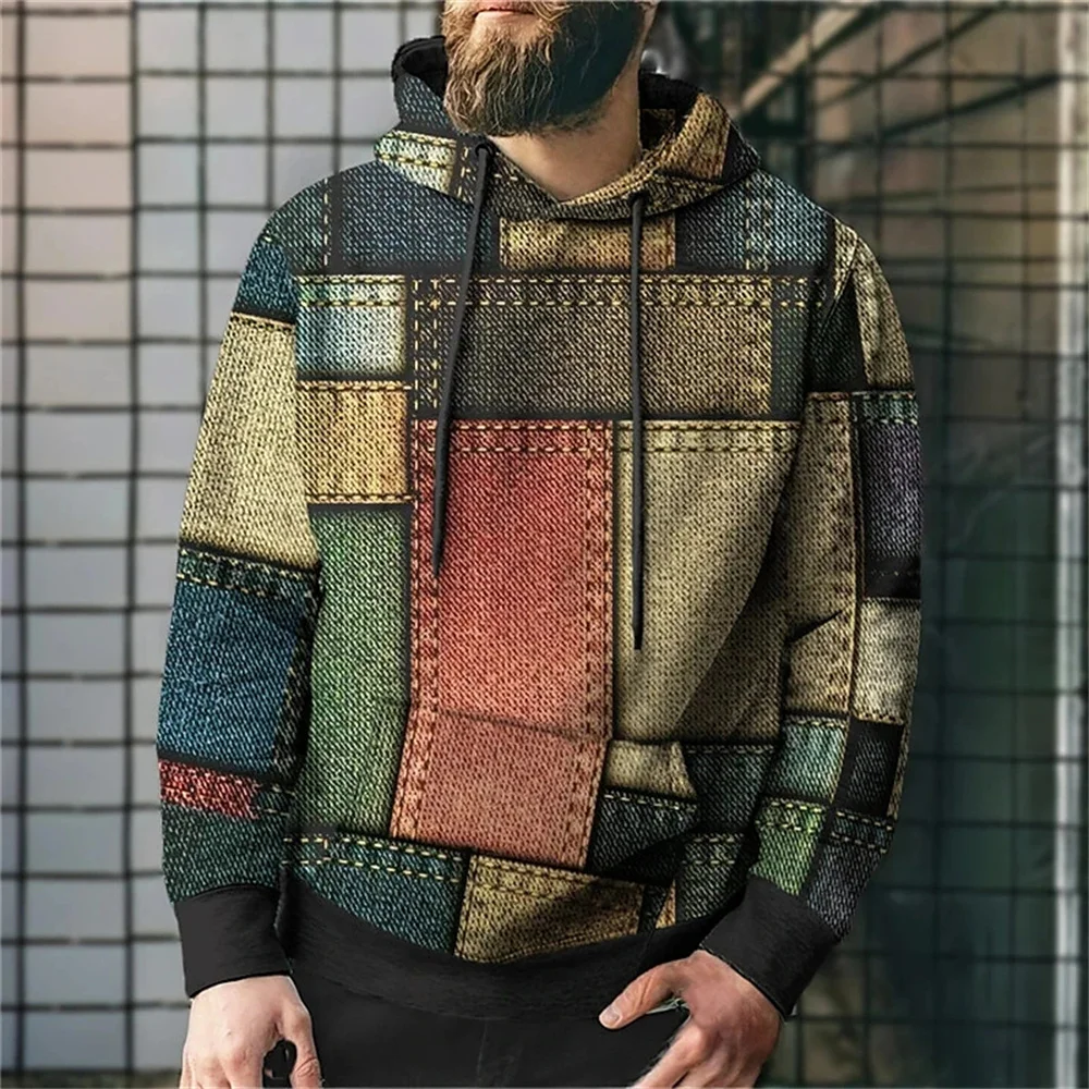Funny Hoodie For Men Denim Pattern Print Fall Long Sleeve Plaid Tops Fashion Street Sweatshirt Oversized Men's Clothing Pullover
Funny Hoodie For Men Denim Pattern Print Fall Long Sleeve Plaid Tops Fashion Street Sweatshirt Oversized Men's Clothing Pullover