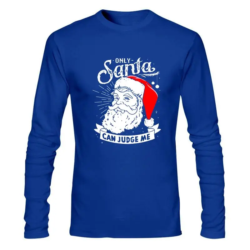 

Man Clothing New Est Men'S Fashion Santa Can Judge Me Jingle Bells T-Shirt Top Merry Christmas Happy Holidays Funny Cotton Tee