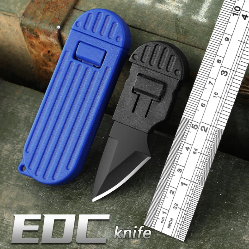 

Mini Fixed Blade Knife With Sheath Keychain EDC Pocket Knives Mini Box Opener Cutter Outdoor Survival Self Defense Neck Knife
