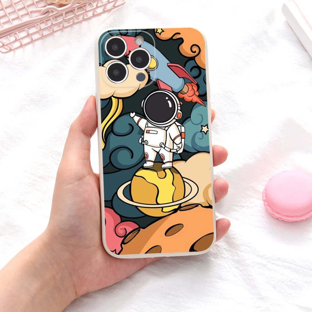Cartoon Astronaut Silicone Phone Case for iPhone 14 13 12 Mini 11 Pro X XS Max XR 7 8 Plus SE 2020 Cover for iPhone 14 Pro Max
Cartoon Astronaut Silicone Phone Case for iPhone 14 13 12 Mini 11 Pro X XS Max XR 7 8 Plus SE 2020 Cover for iPhone 14 Pro Max