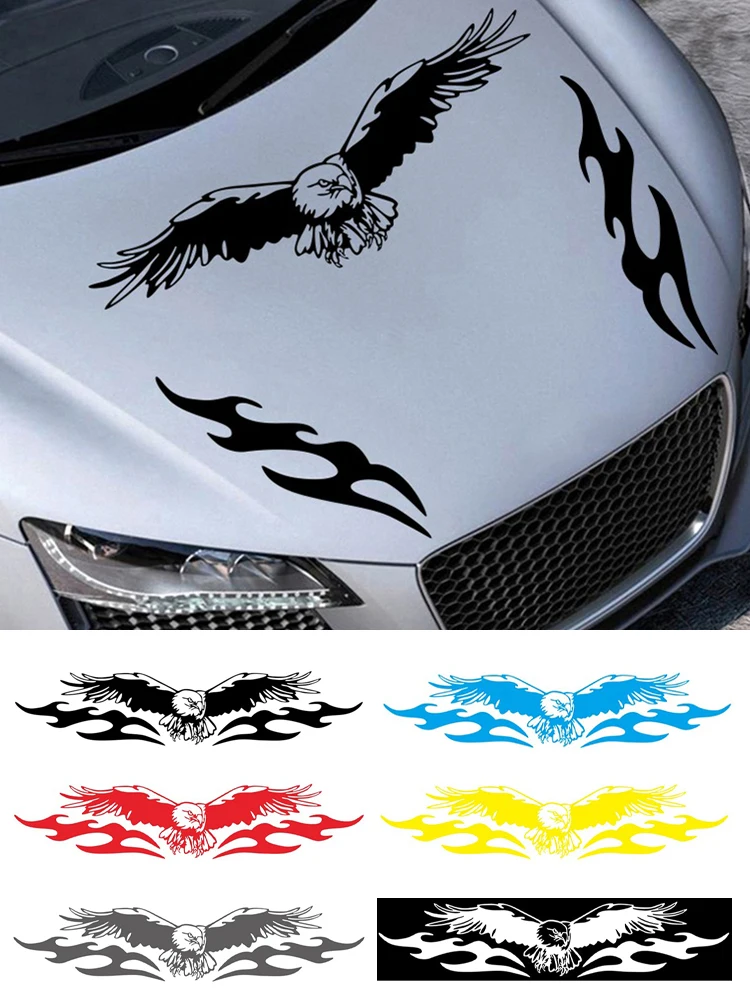 Universal Car Sticker Hood Cover Eagle Fire Stickers Car Racing Stripe Decal DIY Car Styling PVC Vinyl ar Styling Accessories
Universal Car Sticker Hood Cover Eagle Fire Stickers Car Racing Stripe Decal DIY Car Styling PVC Vinyl ar Styling Accessories