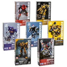 Original Transformers robot Bumblebee Optimus Prime Starscream Blitzwing Movie Figure 8-10cm Assembly Model Collection Toy Gift