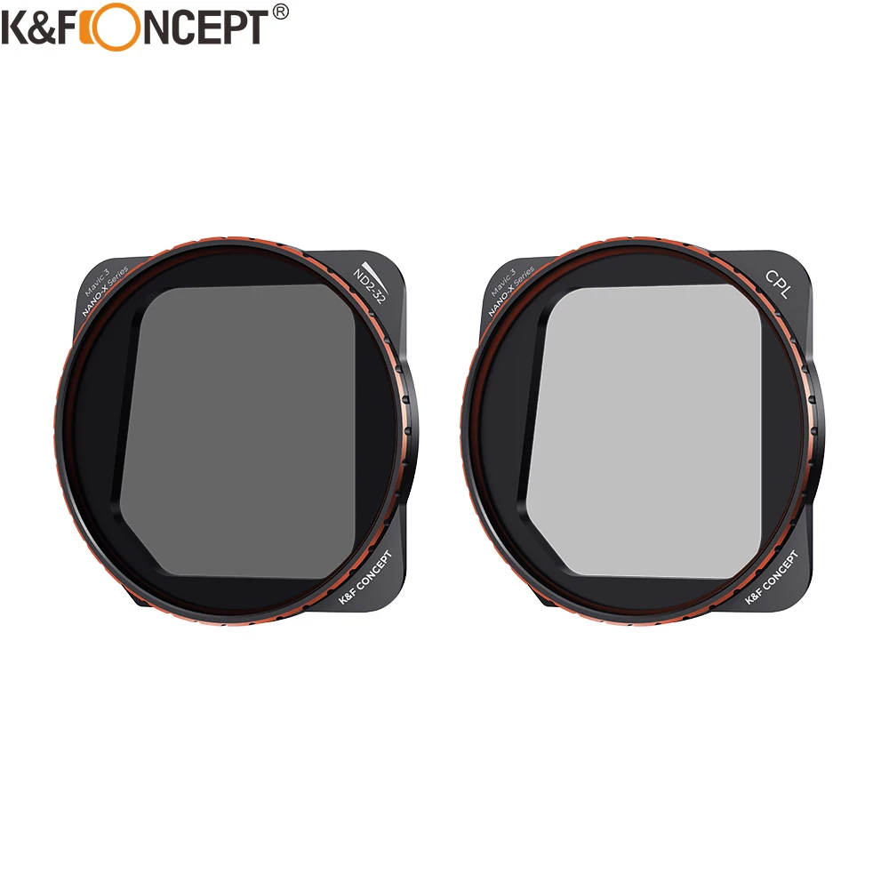 

K&F Concept ND2-32 CPL for DJI Mavic 3 Camera Lens Filters Variable ND HD Filter Kits 5 Stop with 28 Layer Neutral Density