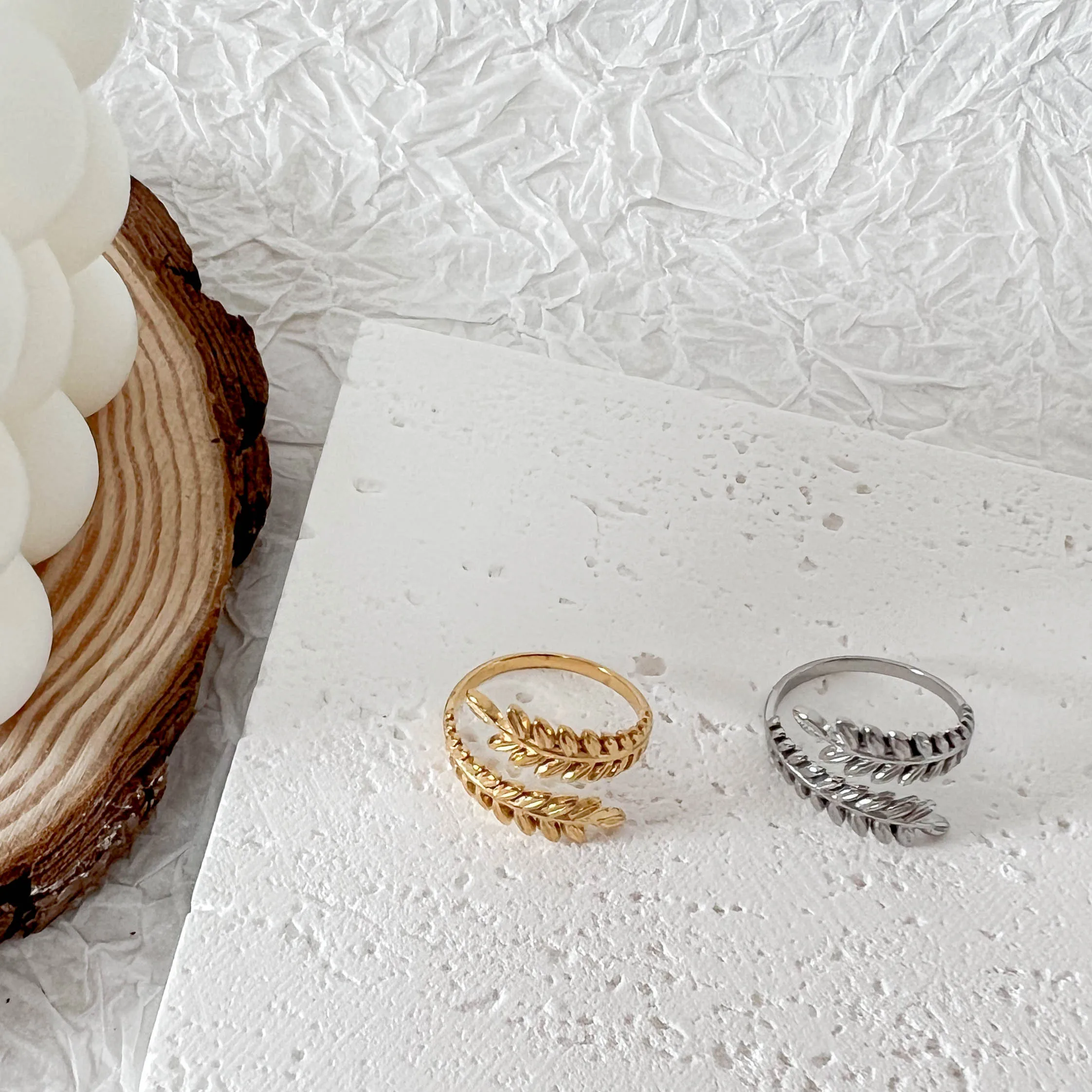 Fashion Stainless Steel Rings For Women Leaf-shaped Open Ring Simple Personality Style Accessories Adjustable Index Finger Girls
Fashion Stainless Steel Rings For Women Leaf-shaped Open Ring Simple Personality Style Accessories Adjustable Index Finger Girls