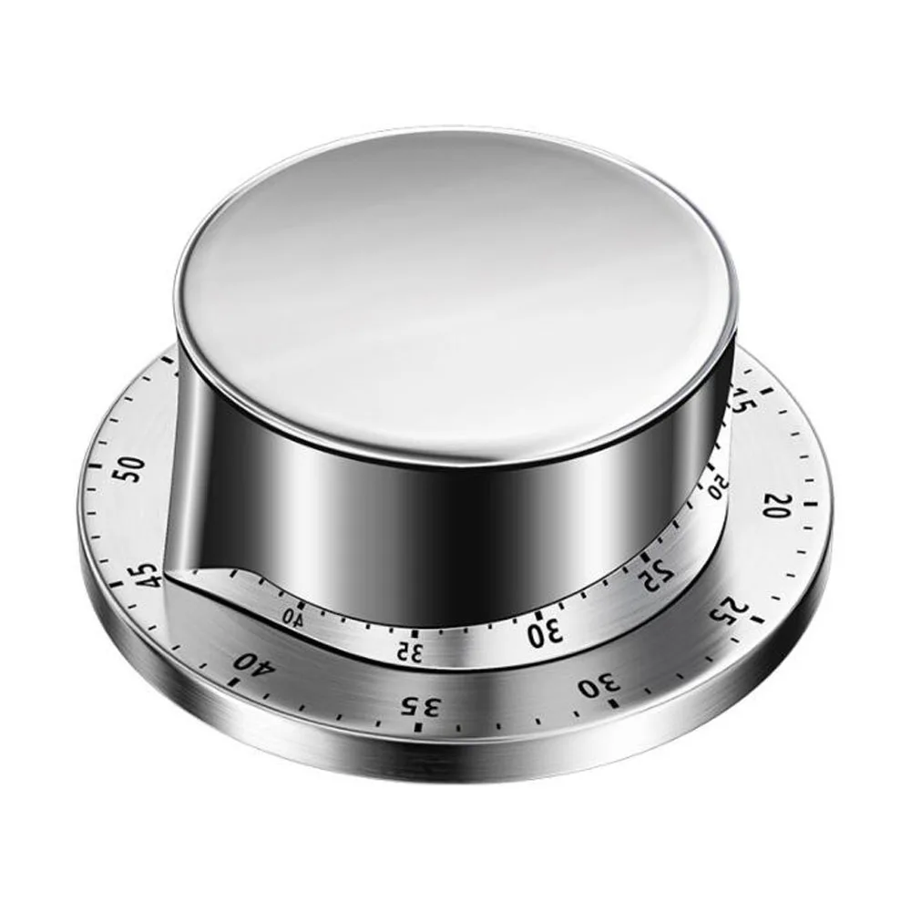 

Magnetic Stainless Steel Kitchen Timer Reminder Mechanism Water Resistance Scale Merchanism Manual Setting for Cooking Baking