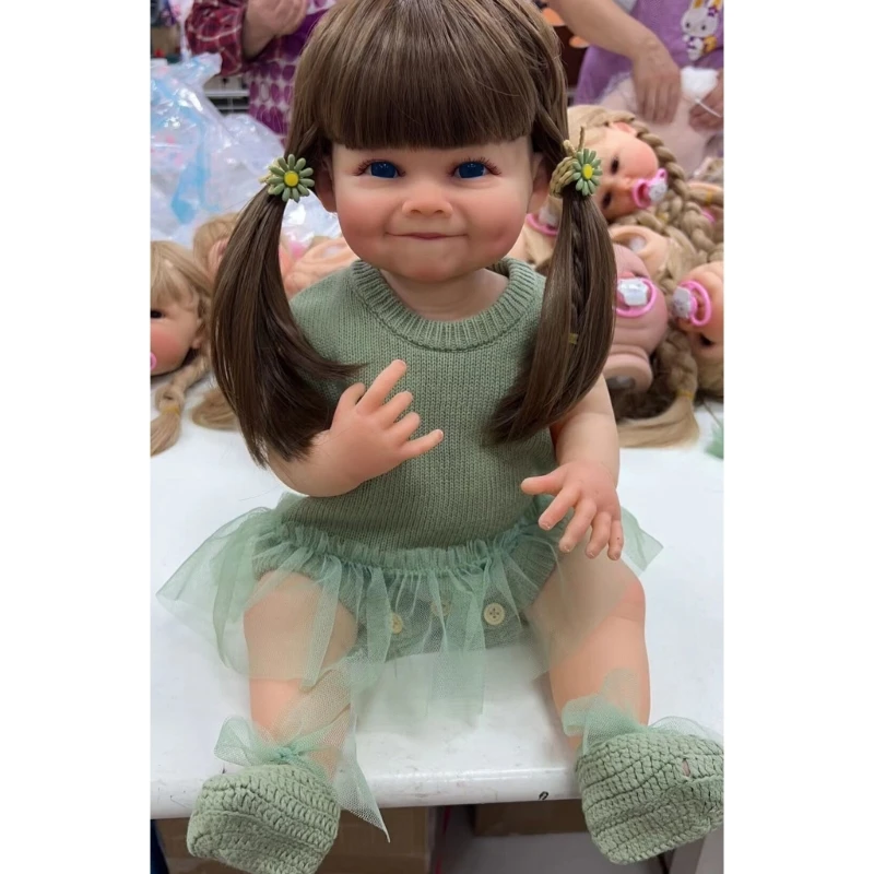Reborns Girl Doll Cute Cuddle Doll 55cm/21'' with Washable Rooted-Hair Vivid Simulation Reborns Baby Girls Nursing Doll 
Reborns Girl Doll Cute Cuddle Doll 55cm/21'' with Washable Rooted-Hair Vivid Simulation Reborns Baby Girls Nursing Doll