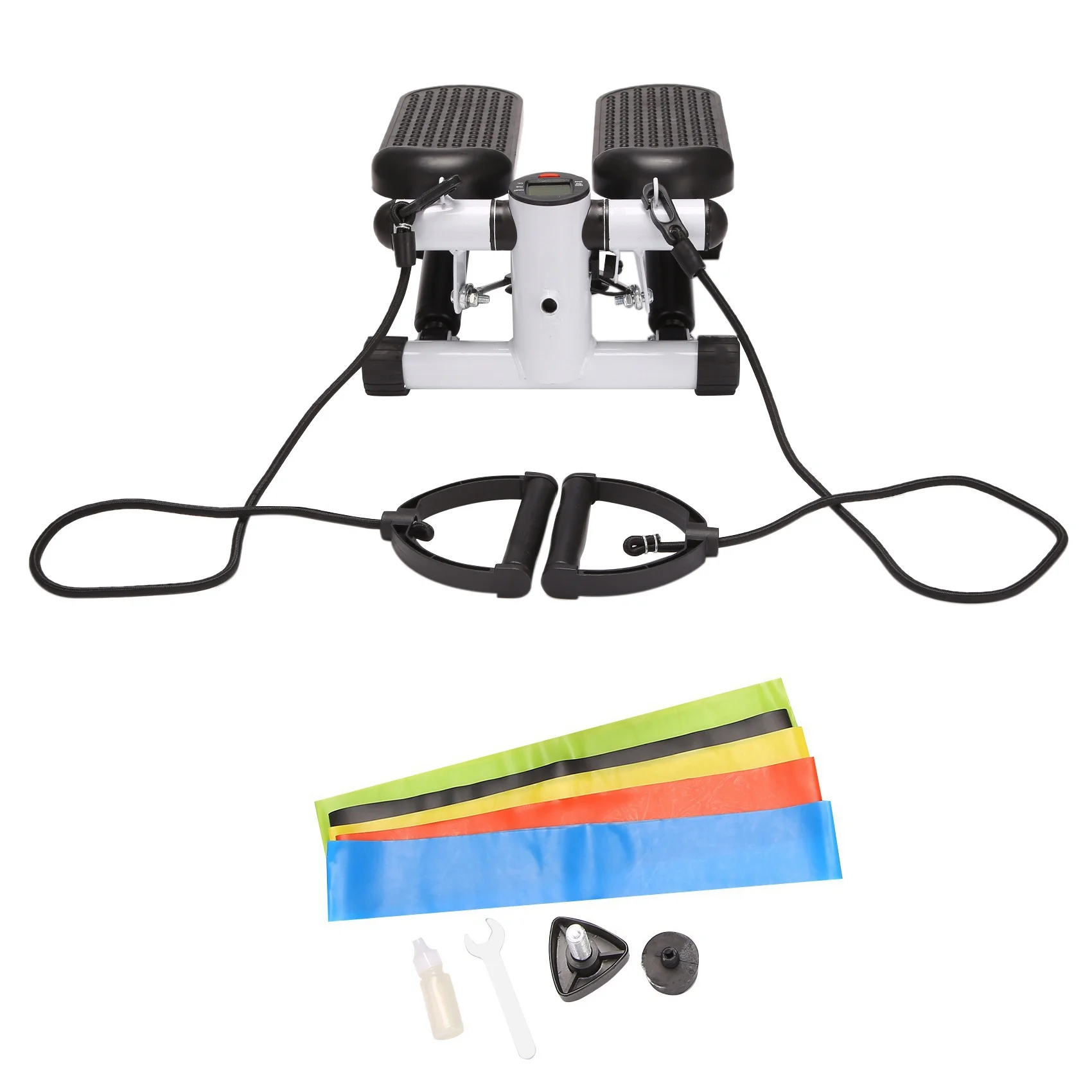 Мини-тренажер для лестницы с эспандерами и ЖК-монитором
Мини-тренажер для лестницы с эспандерами и ЖК-монитором