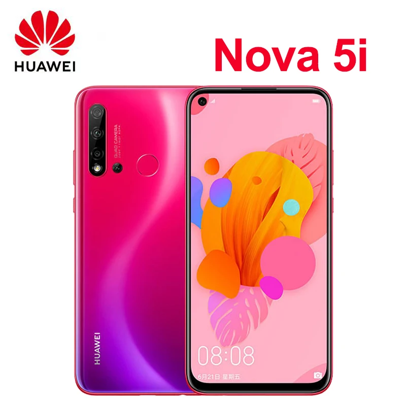 Original HUAWEI Nova 5i Smartphone Android 6.4 inch 24MP+24MP Camera 8GB 128GB Cell phone 4G Google Play Store Mobile phones
Original HUAWEI Nova 5i Smartphone Android 6.4 inch 24MP+24MP Camera 8GB 128GB Cell phone 4G Google Play Store Mobile phones