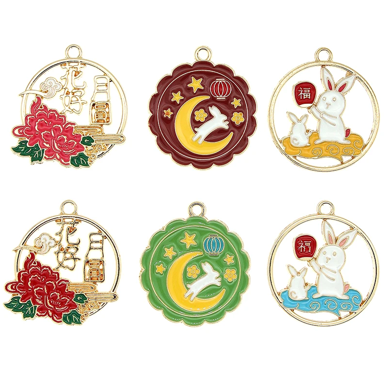 10pcs/lot Flower Wreath Rabbit Moon Pray Peony Bunny Enamel Metal Charms For Earring Bracelet DIY Jewelry Making Findings XL1448
10pcs/lot Flower Wreath Rabbit Moon Pray Peony Bunny Enamel Metal Charms For Earring Bracelet DIY Jewelry Making Findings XL1448