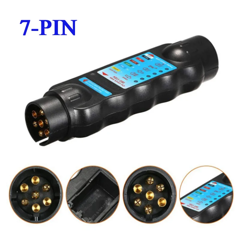 7 Pin car tow light trailer tester trailer light wiring tester trailer circuit connection Test socket diagnostic tool 12V
7 Pin car tow light trailer tester trailer light wiring tester trailer circuit connection Test socket diagnostic tool 12V