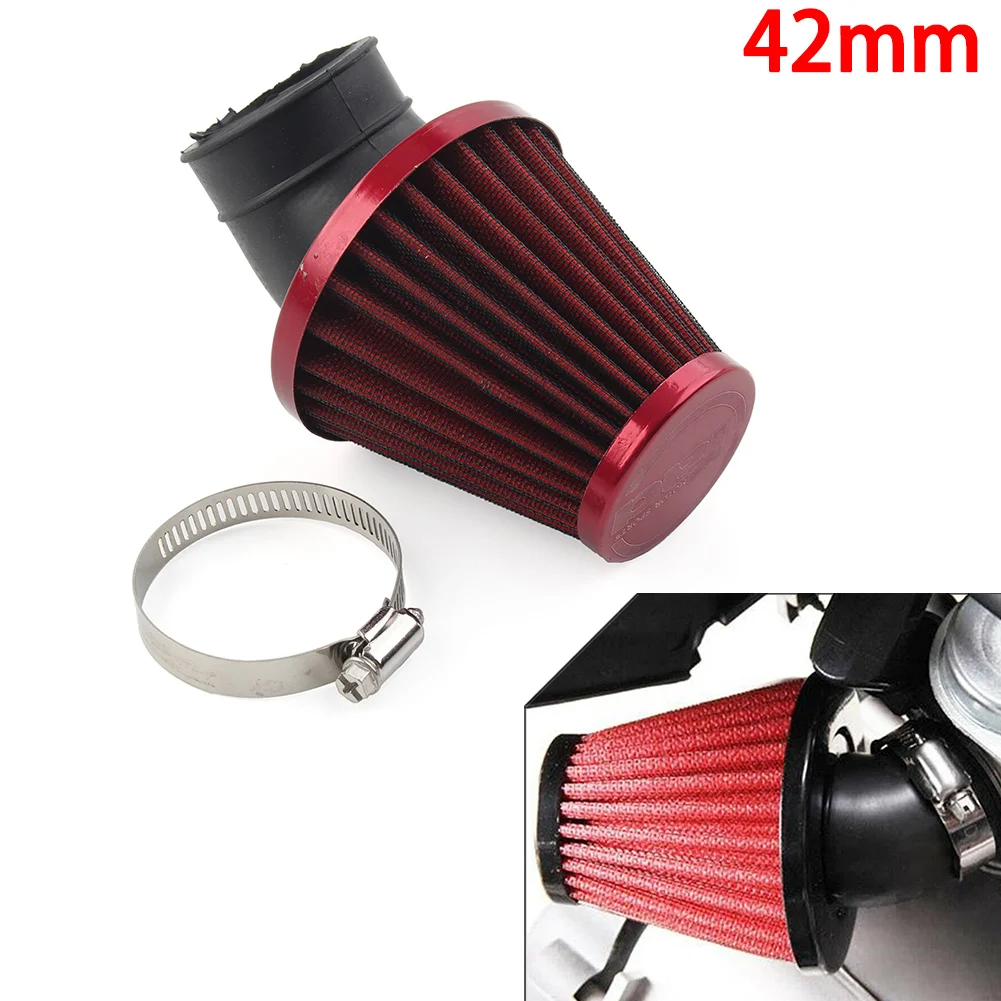 Red Motorcycle 42mm Air Intake Filter Cleaner Rubber Bend Inlet Stainless Steel Mesh
Red Motorcycle 42mm Air Intake Filter Cleaner Rubber Bend Inlet Stainless Steel Mesh