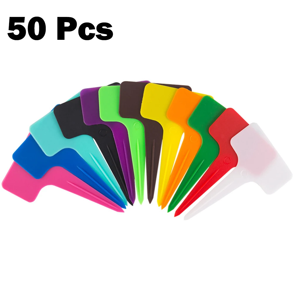 50 Pcs Plastic Stick T Plant Labels Garden Pot Tray Label Flower Tag Marker For Farm Supplies Garden Decoration Accessories
50 Pcs Plastic Stick T Plant Labels Garden Pot Tray Label Flower Tag Marker For Farm Supplies Garden Decoration Accessories