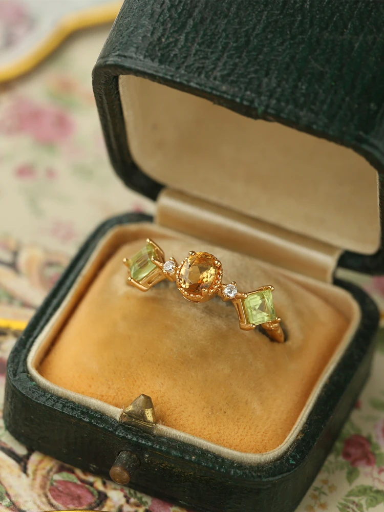 Citrine Ring Silver simple retro peridot open ring Jewelry Gifts Fashion Accessories Female Index Finger Ring for Girls
Citrine Ring Silver simple retro peridot open ring Jewelry Gifts Fashion Accessories Female Index Finger Ring for Girls