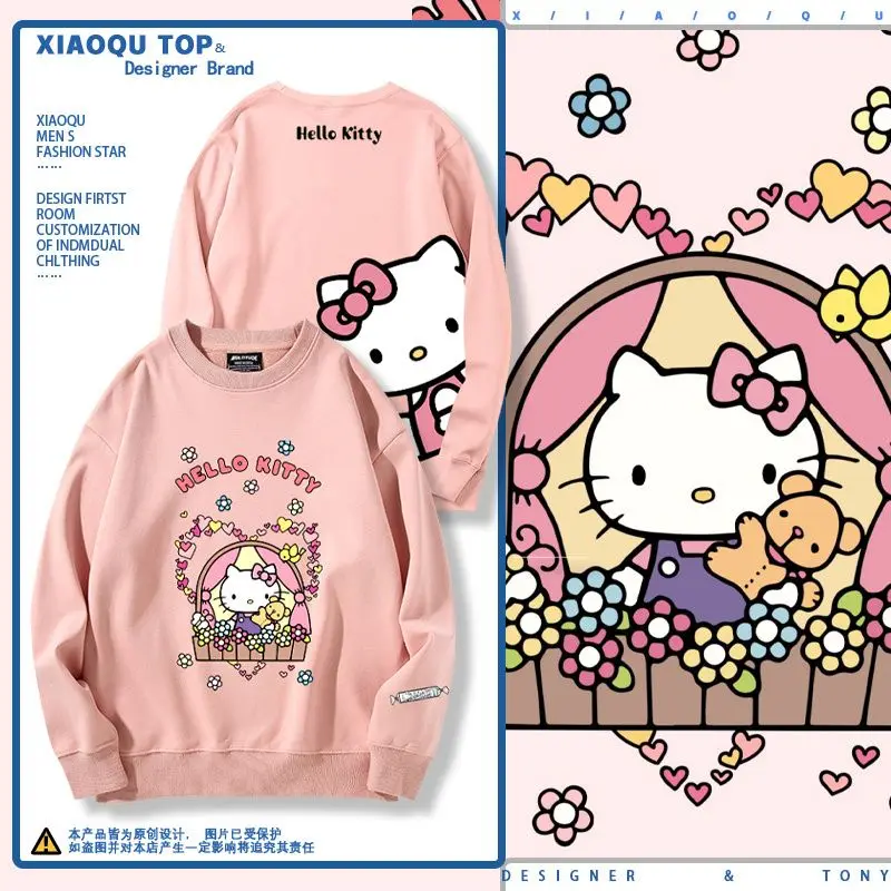 Свитер Sanrios с рисунком Hello Kitty Y2K, милый Спортивный Повседневный Модный Топ с длинным рукавом и круглым вырезом для пар, рождественский подаро...
Свитер Sanrios с рисунком Hello Kitty Y2K, милый Спортивный Повседневный Модный Топ с длинным рукавом и круглым вырезом для пар, рождественский подаро...