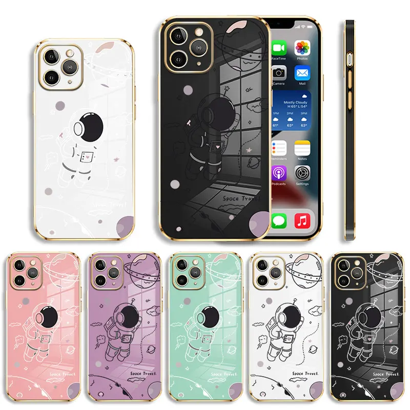 Astronaut Black White Moon Space Soft Plating Phone Case For iPhone 14 13 12 11 Pro Max Mini X XR XS Max 7 8 6 6s Plus SE Shell
Astronaut Black White Moon Space Soft Plating Phone Case For iPhone 14 13 12 11 Pro Max Mini X XR XS Max 7 8 6 6s Plus SE Shell