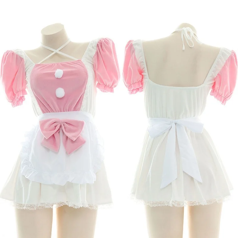 Sweet Lolita Anime Cosplay Outfit for Women Girls White and Pink Apron Dress Kawaii Performance Clothing Halloween Costumes New
Sweet Lolita Anime Cosplay Outfit for Women Girls White and Pink Apron Dress Kawaii Performance Clothing Halloween Costumes New