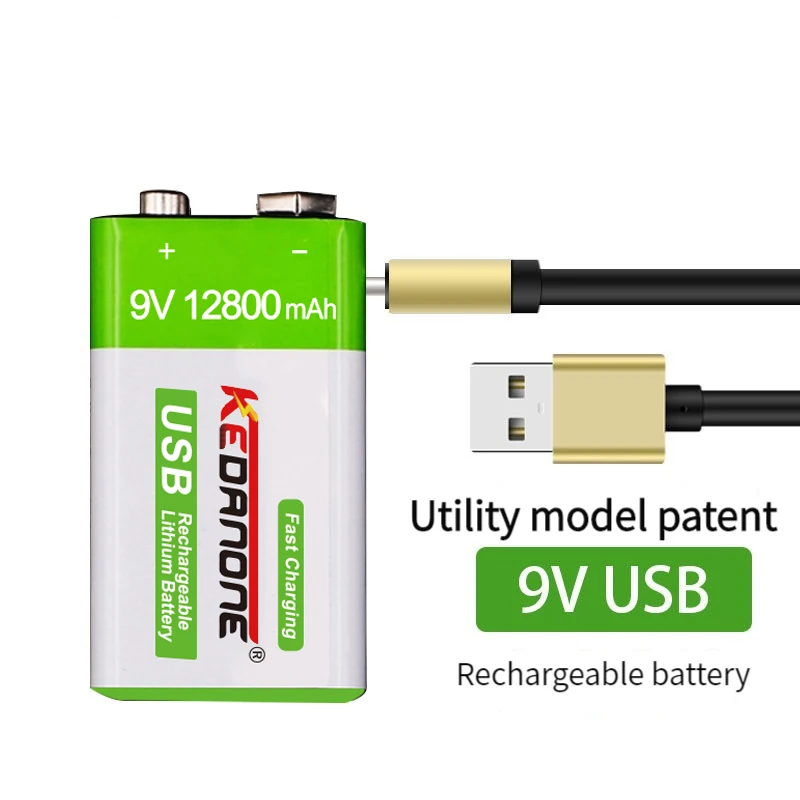 NEW 9V 12800mAh li-ion Rechargeable battery Micro USB Batteries 9 v lithium for Multimeter Microphone Toy Remote Control KTV use
NEW 9V 12800mAh li-ion Rechargeable battery Micro USB Batteries 9 v lithium for Multimeter Microphone Toy Remote Control KTV use