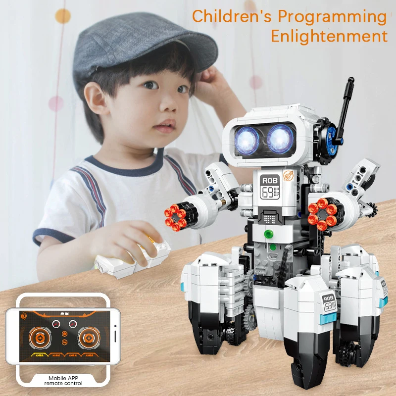 DK3902 Rainbow Six-legged Armored Rc Robot Electric App Programmable Remote Control Robot Children Building Blocks Assembly Toys
DK3902 Rainbow Six-legged Armored Rc Robot Electric App Programmable Remote Control Robot Children Building Blocks Assembly Toys