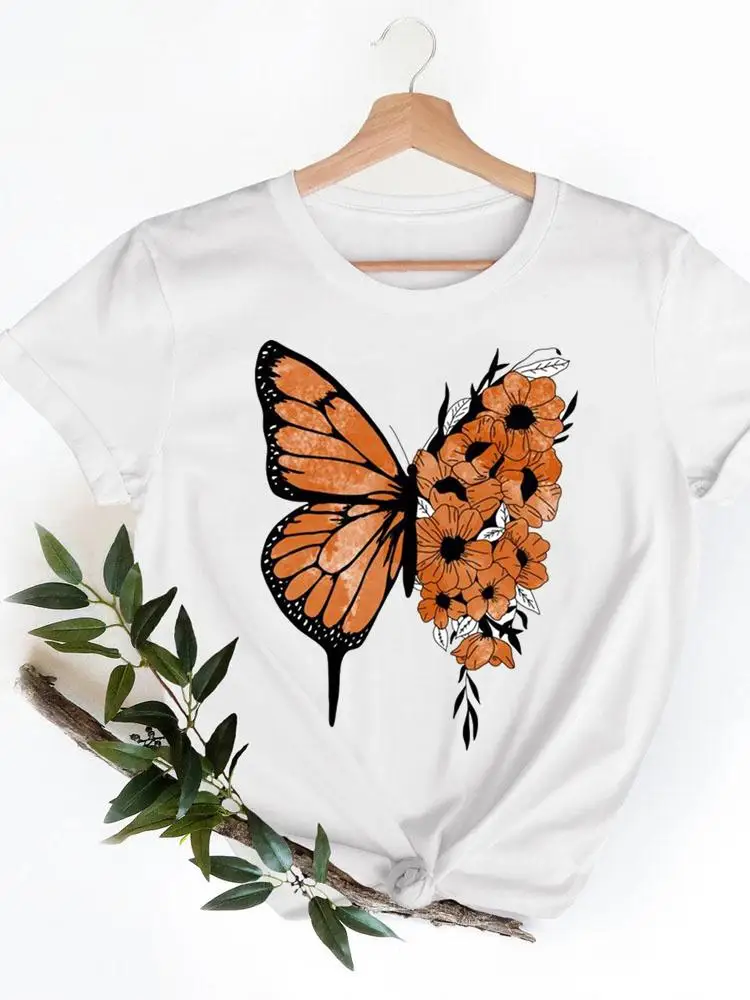 Flower Watercolor Butterfly Summer Spring Clothing Short Sleeve Ladies Women Graphic Tee T-shirts Female T Shirt Casual Clothes
Flower Watercolor Butterfly Summer Spring Clothing Short Sleeve Ladies Women Graphic Tee T-shirts Female T Shirt Casual Clothes