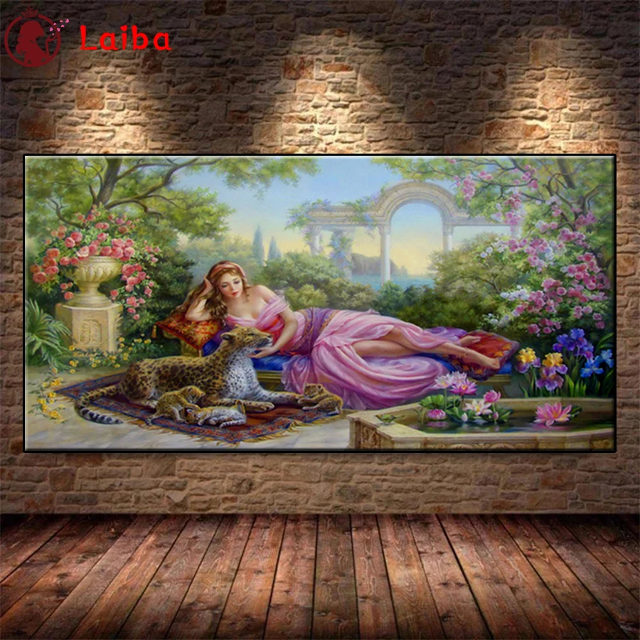 Diamond Painting Palace Garden Women and Animal Leopards 5d Cross Stitch Diamond Embroidery Mosaic Gift Home Decor Picture
Diamond Painting Palace Garden Women and Animal Leopards 5d Cross Stitch Diamond Embroidery Mosaic Gift Home Decor Picture