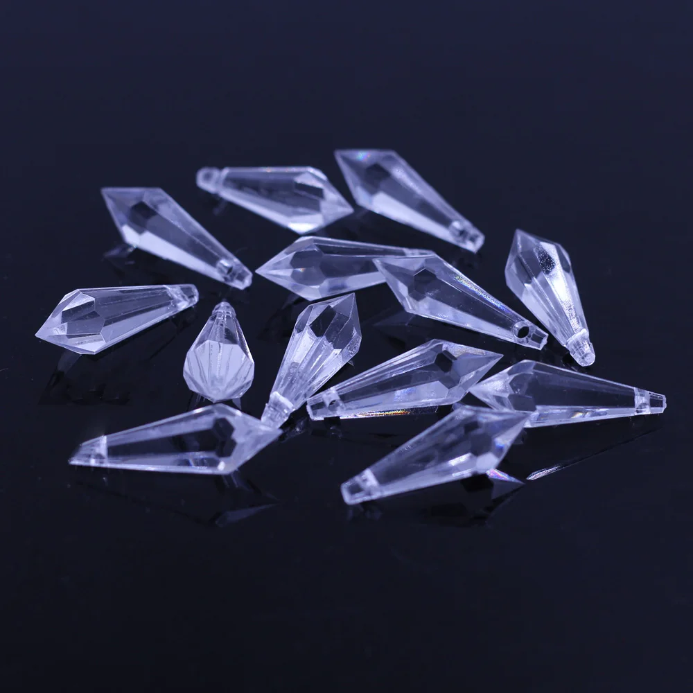 Pendants Teardrop Faceted Crystal Shape Acrylic Clear For Charms Necklaces Jewelry DIY Making Findings 31x10mm
Pendants Teardrop Faceted Crystal Shape Acrylic Clear For Charms Necklaces Jewelry DIY Making Findings 31x10mm