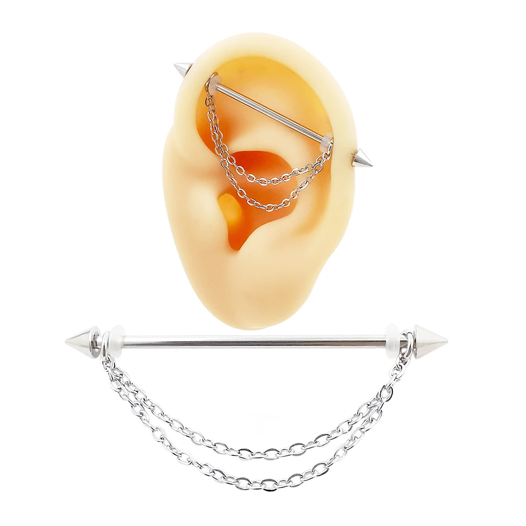 Промышленная цепочка для пирсинга со стрелкой 14 г, хирургическая сталь для хряща уха, промышленный штанга, прямой стержень для пирсинга, ювелирные изделия для тела, 1 шт.
Промышленная цепочка для пирсинга со стрелкой 14 г, хирургическая сталь для хряща уха, промышленный штанга, прямой стержень для пирсинга, ювелирные изделия для тела, 1 шт.