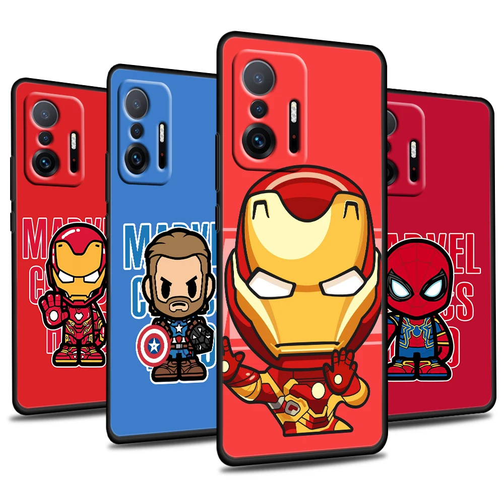 Avengers Marvel hero cartoon For Xiaomi Mi 11 10 Ultra 11T 10T Note10 Pro Lite 11i 10i 10S 5G Soft TPU Black Phone Case Cover
Avengers Marvel hero cartoon For Xiaomi Mi 11 10 Ultra 11T 10T Note10 Pro Lite 11i 10i 10S 5G Soft TPU Black Phone Case Cover
