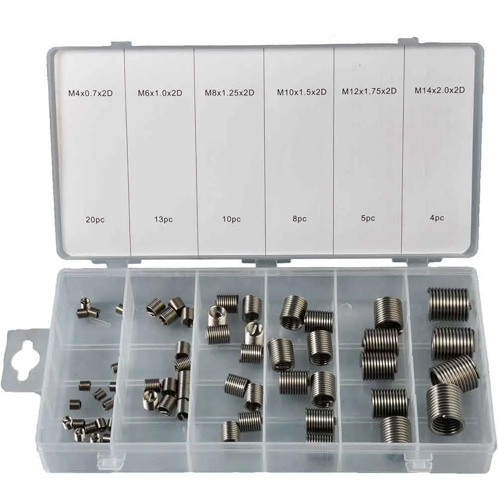 Repair Tools Thread 60pcs/set Anti-corrosion Durable Easily Install Inserts Kit M4-M14 Short Version High-quality
Repair Tools Thread 60pcs/set Anti-corrosion Durable Easily Install Inserts Kit M4-M14 Short Version High-quality