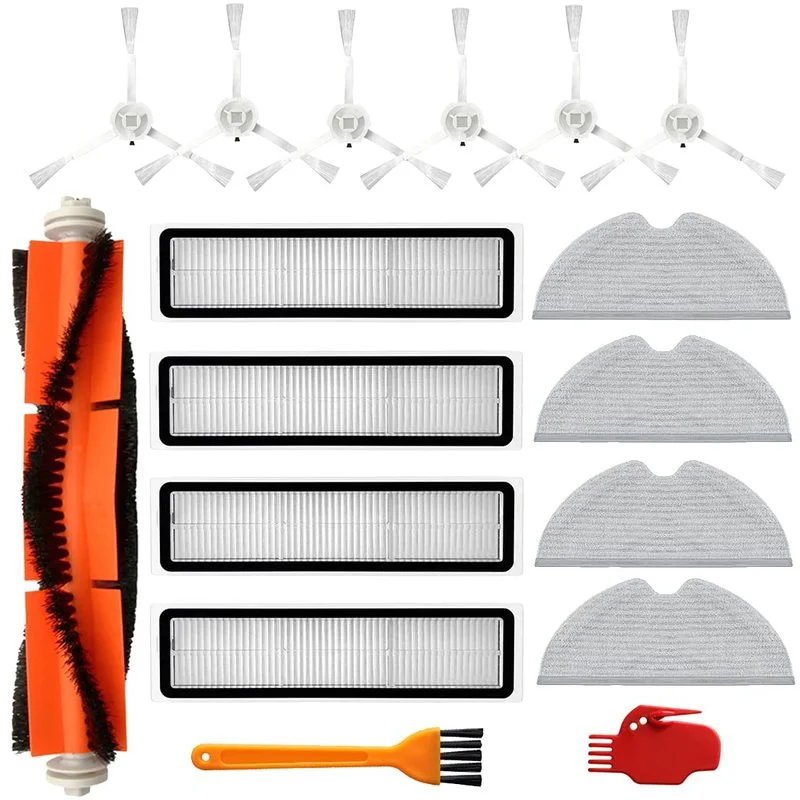 17pcs for Xiaomi Dreame D9 Max Trouver LDS Finder Robot Main Brush Side Brush Filters Mop Cloth Cleaning Brush Vacuum Parts
17pcs for Xiaomi Dreame D9 Max Trouver LDS Finder Robot Main Brush Side Brush Filters Mop Cloth Cleaning Brush Vacuum Parts