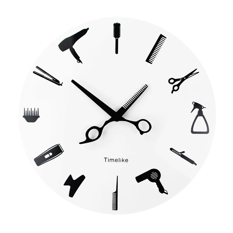 Timelike Barber Stylist Tools Wall Clock Modern 3D Quartz Non Ticking Beauty Hair Salon Clocks Watch For Home Decor Gift
Timelike Barber Stylist Tools Wall Clock Modern 3D Quartz Non Ticking Beauty Hair Salon Clocks Watch For Home Decor Gift