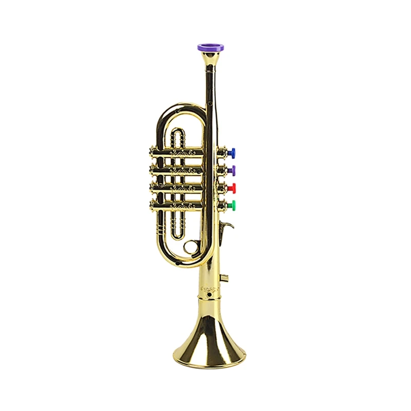 Kids Plastic Trumpet With 3 Colored Keys For Early Developmental Music Education Toy
Kids Plastic Trumpet With 3 Colored Keys For Early Developmental Music Education Toy