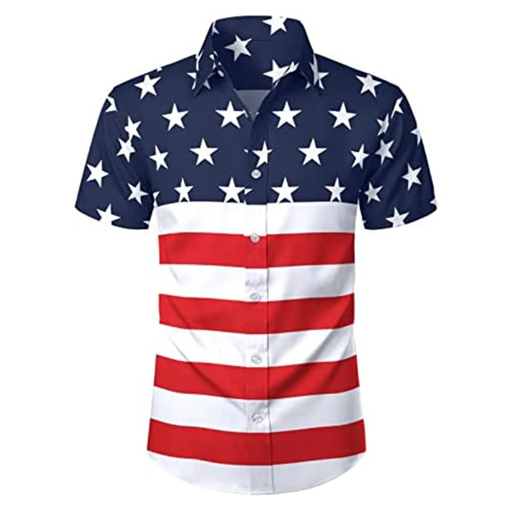 2023 Summer Fashion Men American Flag Shirt Fancy Print Hawaiian Shirt Casual Short Sleeve T-shirt Button Hawaiian Vintage Cloth
2023 Summer Fashion Men American Flag Shirt Fancy Print Hawaiian Shirt Casual Short Sleeve T-shirt Button Hawaiian Vintage Cloth