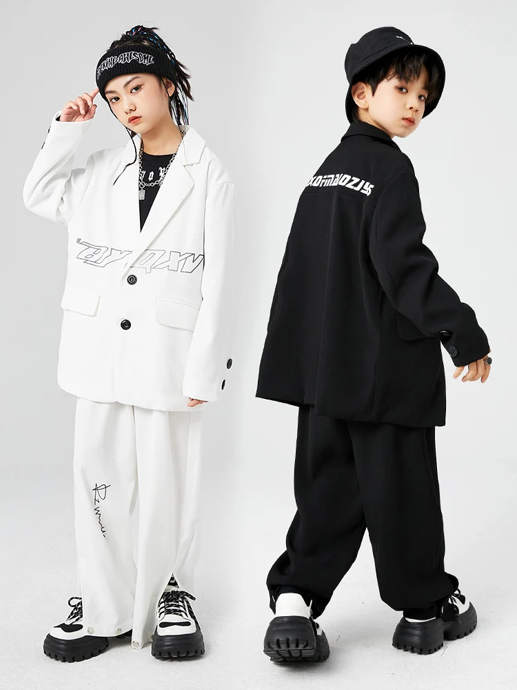 Новый модный костюм для джазовых танцев для девочек и мальчиков, костюм с длинным рукавом в стиле хип-хоп, детская одежда в стиле K-POP, одежда для концертов, представлений, сценический наряд BL9356 
Новый модный костюм для джазовых танцев для девочек и мальчиков, костюм с длинным рукавом в стиле хип-хоп, детская одежда в стиле K-POP, одежда для концертов, представлений, сценический наряд BL9356