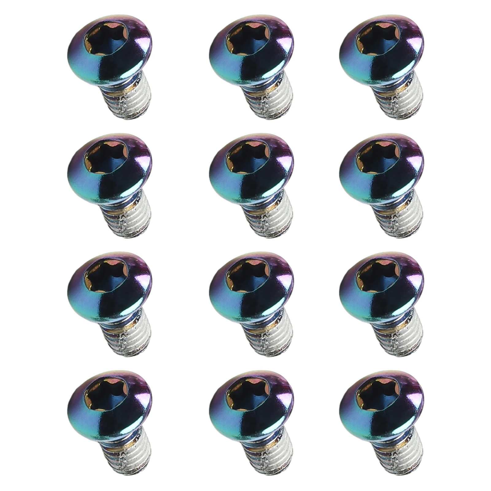 Bolts Nut Screw 12 Pack Brake Disc Brake Rotor Colorful M5 X 10mm Mountain Bike PRO Oil Slick Stainless Screws
Bolts Nut Screw 12 Pack Brake Disc Brake Rotor Colorful M5 X 10mm Mountain Bike PRO Oil Slick Stainless Screws
