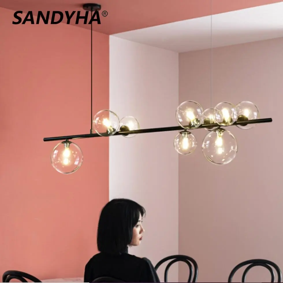 Modern Nordic Magic Beans LED Chandeliers for Living Room Coffee Shop Bar Glass Ball Hanging Lamps Home Decor Lighting Fixtures
Modern Nordic Magic Beans LED Chandeliers for Living Room Coffee Shop Bar Glass Ball Hanging Lamps Home Decor Lighting Fixtures