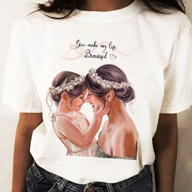 Women T shirts Watercolor Cartoon Print Summer Female Clothes Short Sleeve Korean Fashion Tshirt Family Household Mother T-Shirt
Women T shirts Watercolor Cartoon Print Summer Female Clothes Short Sleeve Korean Fashion Tshirt Family Household Mother T-Shirt