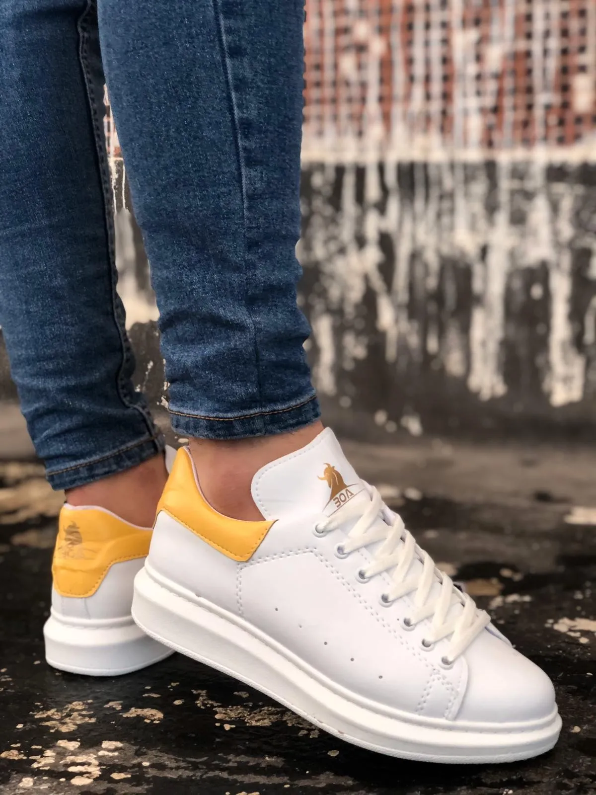 BveA Store men's fashion spring summer winter comfortable daily ER0501 Laced White Yellow Casual High Sole Unisex Shoes
BveA Store men's fashion spring summer winter comfortable daily ER0501 Laced White Yellow Casual High Sole Unisex Shoes
