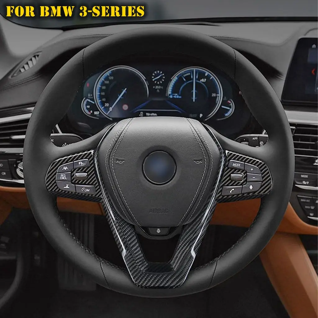 Real Carbon Fiber Steering Wheel Trim Cover Sticker For BMW 3-Series 320Li G01 X4 G02 G30 G31 G38 2018 2019 2020 Car Styling
Real Carbon Fiber Steering Wheel Trim Cover Sticker For BMW 3-Series 320Li G01 X4 G02 G30 G31 G38 2018 2019 2020 Car Styling