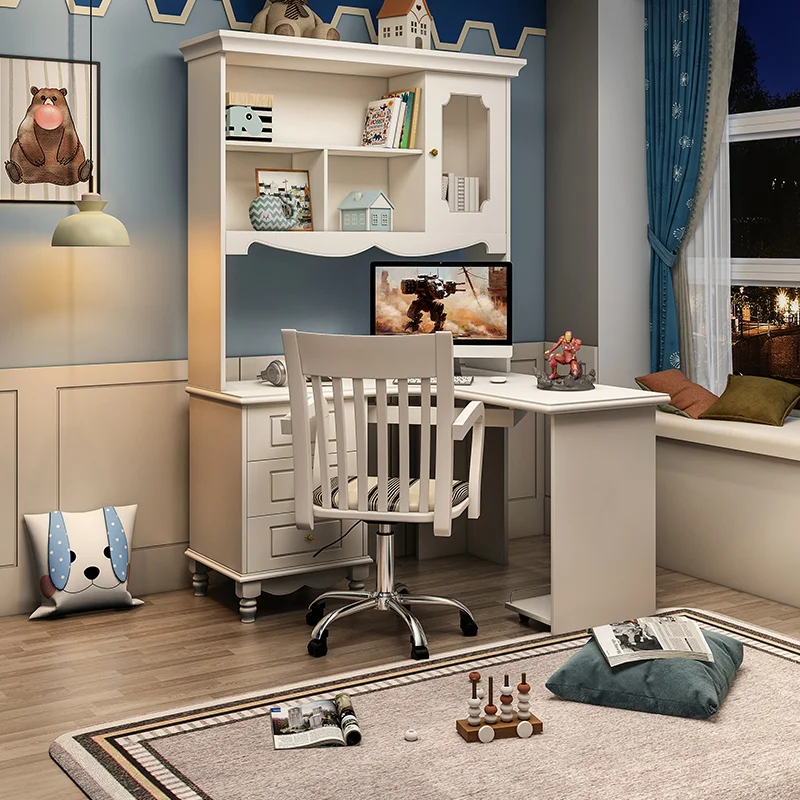 Children's desk 1.2m corner desk bookshelf combination 
Children's desk 1.2m corner desk bookshelf combination
