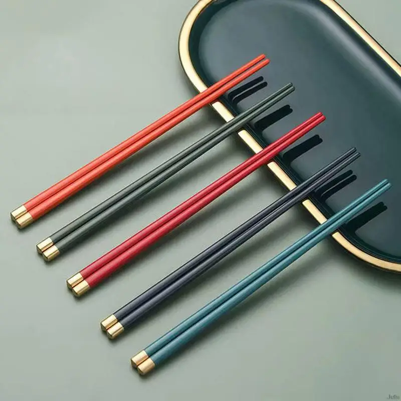 5 Pairs Chinese Chopsticks Set Alloy Food Sushi Sticks Chopstick Non-slip Reusable Sushi Chinese Food Portable Travel Tableware
5 Pairs Chinese Chopsticks Set Alloy Food Sushi Sticks Chopstick Non-slip Reusable Sushi Chinese Food Portable Travel Tableware