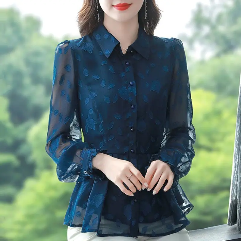 Gauze New Shirts Women Hollow Out Temperament Design Retro Daily All-match Office Ladies Spring 2023 Slimming Basic T309
Gauze New Shirts Women Hollow Out Temperament Design Retro Daily All-match Office Ladies Spring 2023 Slimming Basic T309