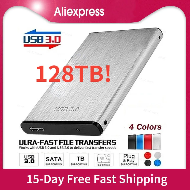 Original High-speed 2TB /128TB SSD Portable External Solid State Hard Drive USB3.0 Interface Mobile Hard Drive For Laptop
Original High-speed 2TB /128TB SSD Portable External Solid State Hard Drive USB3.0 Interface Mobile Hard Drive For Laptop