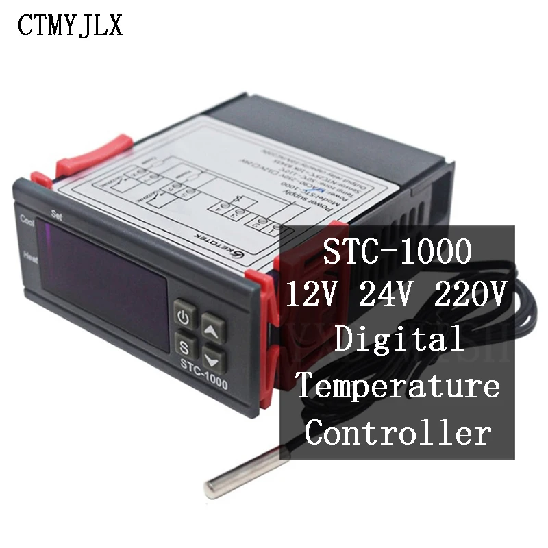 STC-1000 STC-3000 Digital Temperature Controller Thermostat Thermoregulator incubator Relay LED 10A Heating Cooling 12V 24V 220V
STC-1000 STC-3000 Digital Temperature Controller Thermostat Thermoregulator incubator Relay LED 10A Heating Cooling 12V 24V 220V