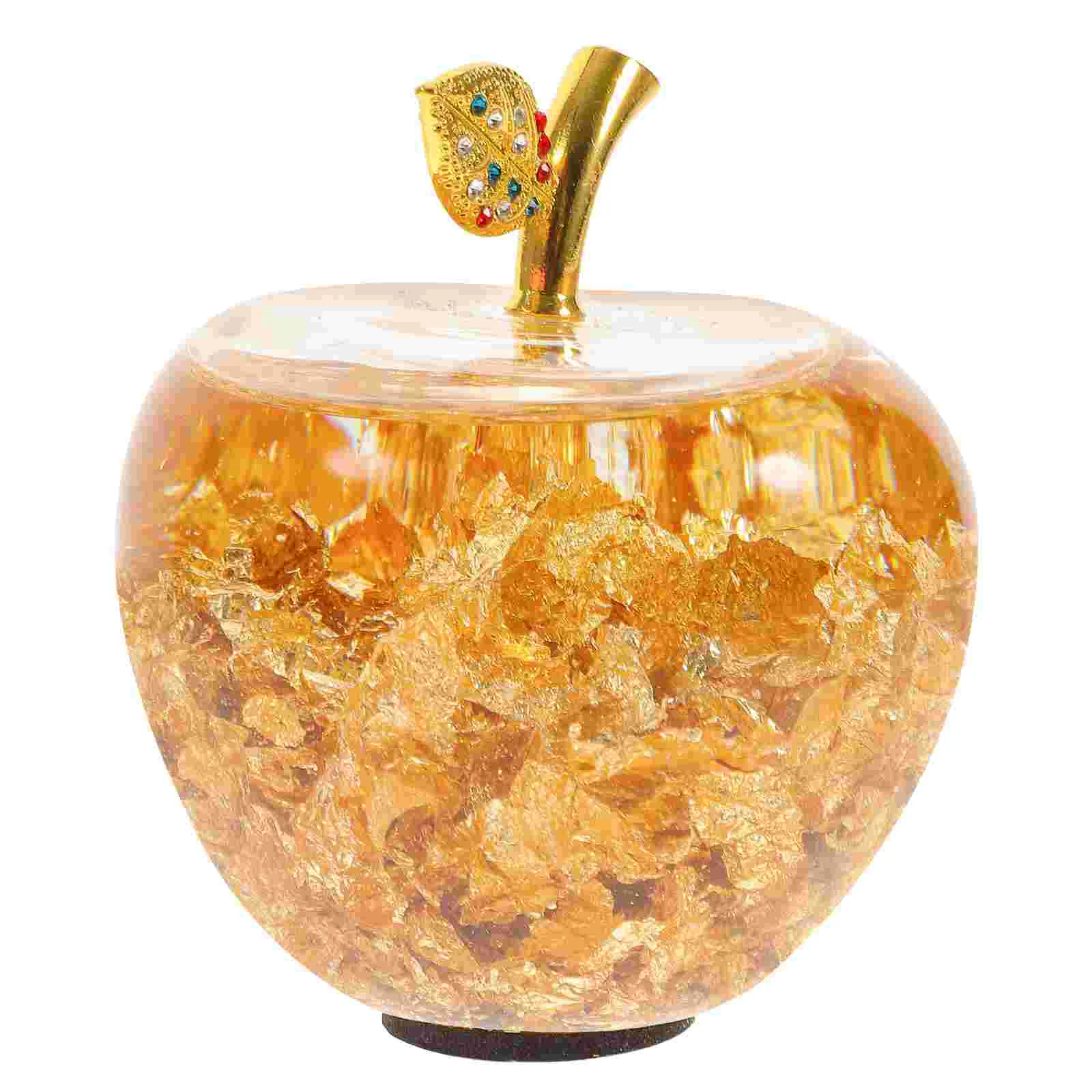 Crystal Decor Ornament Apple Decoration Apples Desktop Decorative Craft Adornment Car Table Sculpture Paperweight Golden Gift 
Crystal Decor Ornament Apple Decoration Apples Desktop Decorative Craft Adornment Car Table Sculpture Paperweight Golden Gift