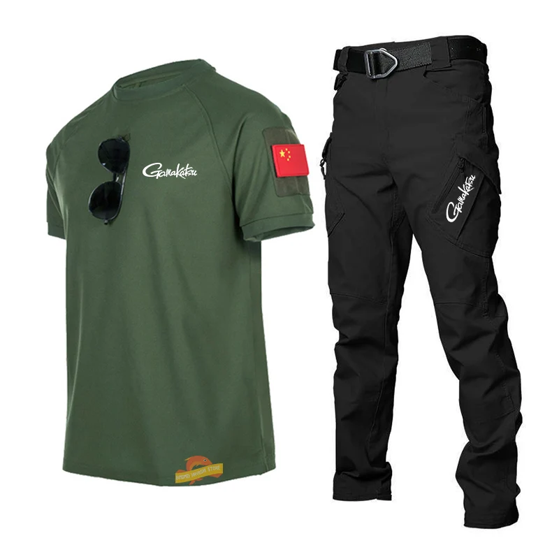 Men's Summer Fishing Suit Thin Outdoor Sports Hiking Hunting Breathable Clothes Comfortable Tactical Camouflage T-shirt Trousers
Men's Summer Fishing Suit Thin Outdoor Sports Hiking Hunting Breathable Clothes Comfortable Tactical Camouflage T-shirt Trousers