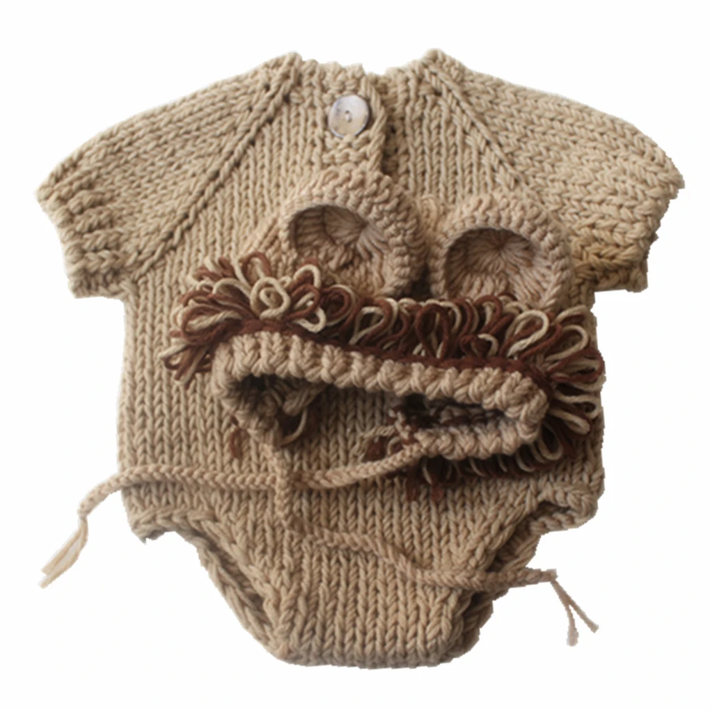 Cartoon Lion Style Breathable Knitting Wool Hat Clothes Suit Newborn Photography Outfits Clothes
Cartoon Lion Style Breathable Knitting Wool Hat Clothes Suit Newborn Photography Outfits Clothes