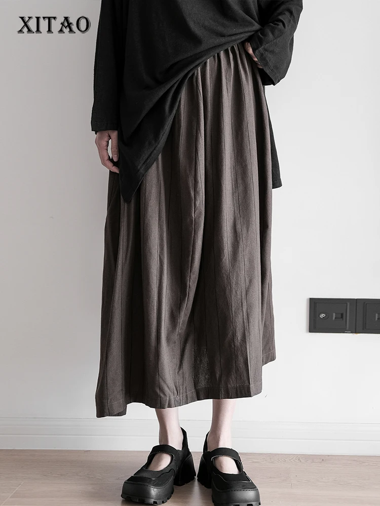 XITAO, плотная плиссированная юбка для женщин, Корея, лето 2022, Новое поступление, индивидуальная модная свободная универсальная юбка с эластич... 
XITAO, плотная плиссированная юбка для женщин, Корея, лето 2022, Новое поступление, индивидуальная модная свободная универсальная юбка с эластич...